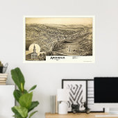 Archbald, PA Panoramic Map - 1892 Poster (Thuiskantoor)
