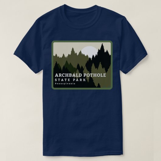 Archbald Pothole State Park Pennsylvania Forest Su T-shirt (Design voorkant)