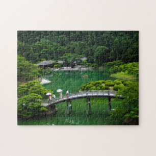 Archbrug in het Japanse bos en meer Legpuzzel