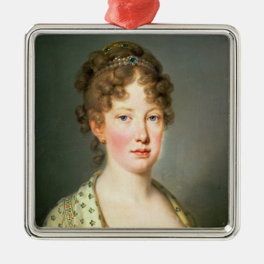 Archduchess Leopoldina of Austria Metalen Ornament (Voorkant)