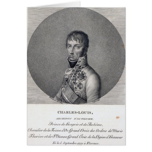 Archduke Charles van Oostenrijk (Voorkant)