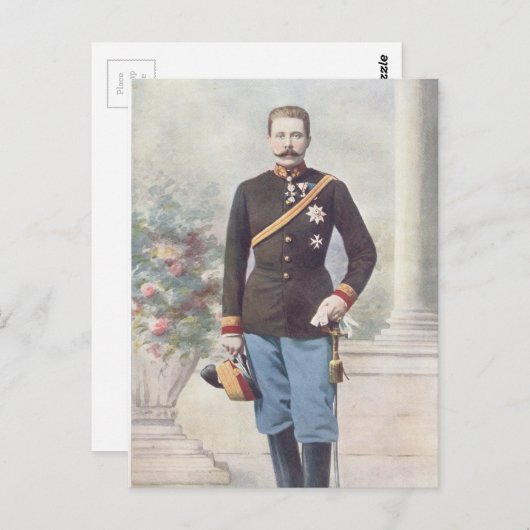 Archduke Franz Ferdinand van Oostenrijk Briefkaart (Voorkant / Achterkant)
