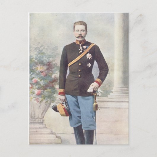 Archduke Franz Ferdinand van Oostenrijk Briefkaart (Voorkant)