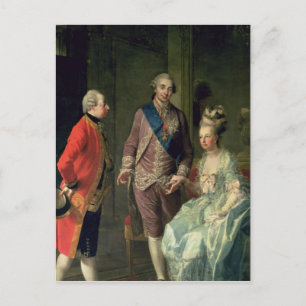 Archduke Maximilian Franz die Marie bezoekt Briefkaart