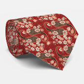 Archduke Red & Brown Paisley NeckTie Stropdas (Opgerold)