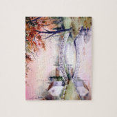 Arched Bridge Watercolor Painting Legpuzzel (Verticaal)