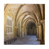Arched Cathedral Cloister Hallway Tegeltje (Voorkant)
