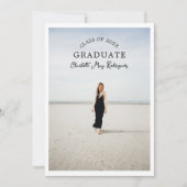 Arched Class Graduate Photo Invitation Kaart (Voorkant)