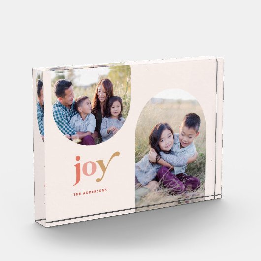 Arched Joy-kerstfotoblok Fotoblokken (Links)