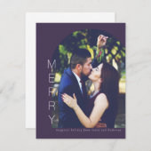 Arched Merry Holiday-fotokaart Feestdagenkaart (Voorkant / Achterkant)