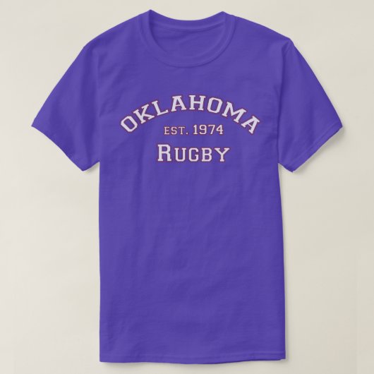 Arched Oklahoma Rugby T-shirt (Design voorkant)