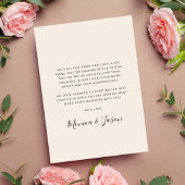 Arched Photo Cream Wedding Bedankkaart