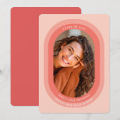 Arched Photo Graduation Announcement Card Aankondiging (Voorkant / Achterkant)