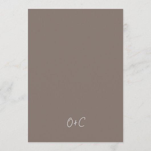 Arched Wedding Reception Menu Custom Dinner Detail (Achterkant)