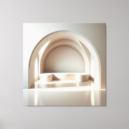 Arched Window Alcove Canvas Afdruk
