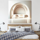 Arched Window Alcove Canvas Afdruk (Insitu (Slaapkamer))