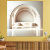 Arched Window Alcove Canvas Afdruk (Insitu (Woonkamer))