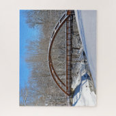 arched wooden bridge legpuzzel (Verticaal)