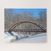 arched wooden bridge legpuzzel (Horizontaal)
