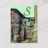 ARCHEO / Antiquary, Archeologie Monogram, Bruin Gr Visitekaartje (Achterkant)