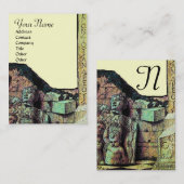 ARCHEO / Antiquary, Archeologie Monogram, Crème Br Visitekaartje (Voorkant / Achterkant)