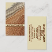 Archeologe laag na laag visitekaartje (Voorkant / Achterkant)