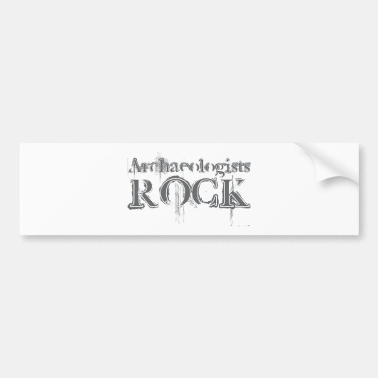 Archeologen Rock Bumpersticker (Voorkant)