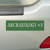 Archeologie <3 bumpersticker (Op auto)