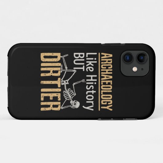 Archeologie als geschiedenis maar vuil Case-Mate iPhone case (Achterkant (horizontaal))