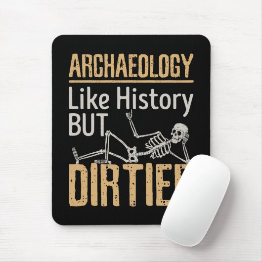 Archeologie als geschiedenis maar vuil muismat (Met muis)