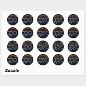 Archeologie citaat, Hoofdvak Archeologie7 Ronde Sticker (Vel)