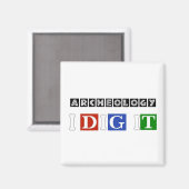 Archeologie ik dig het magneet (Voorkant / Achterkant)