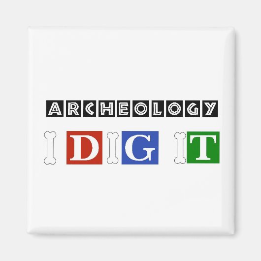 Archeologie ik dig het magneet (Voorkant)