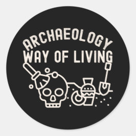 Archeologie - Manier van Leven, Archeologie Zeggen Ronde Sticker