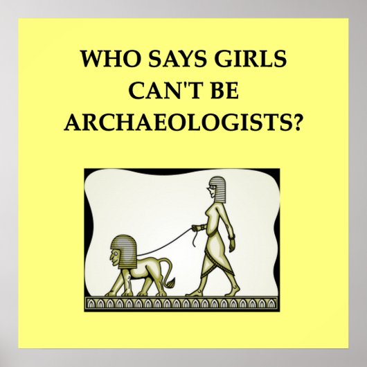 archeologie poster (Voorkant)