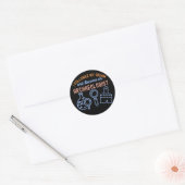 Archeologie Quote, Archeologie Major7 Ronde Sticker (Envelop)