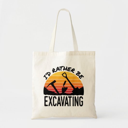 Archeologie Retro Ik Graaf Liever Tote Bag (Voorkant)