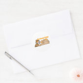 Archeologie Ronde Sticker (Envelop)