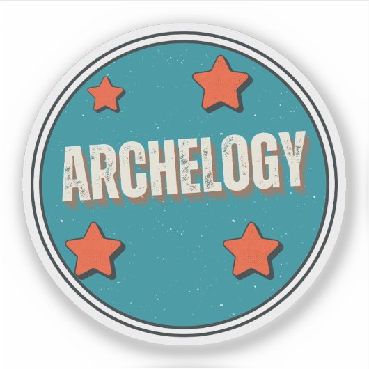 Archeologie Sticker (Voorkant)