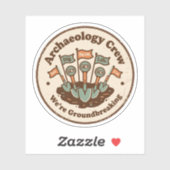 Archeologie Team Grappig Gravers Team Sticker (Vel)