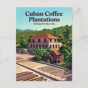 Archeologisch landschap van de eerste koffieplanta briefkaart