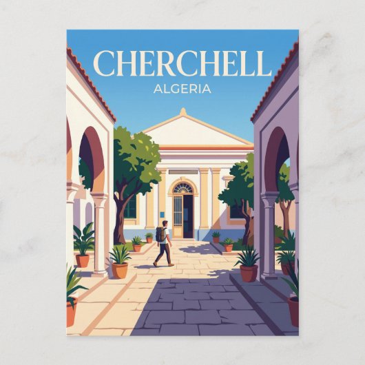 Archeologisch Museum, Cherchell Algerije Briefkaart (Voorkant)