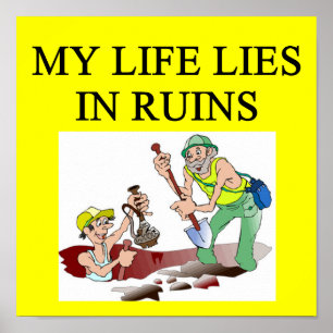 archeologische grap poster