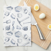 Archeologische scherven Thea Towel Theedoek (Quarter Fold)