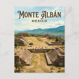 Archeologische site Monte Albán Mexico Briefkaart