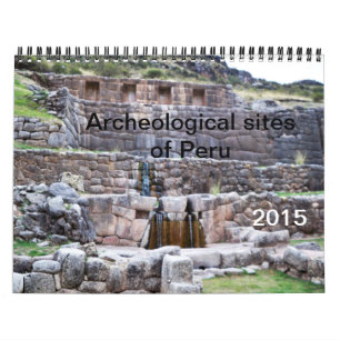 Archeologische sites van Peru Calendar Kalender