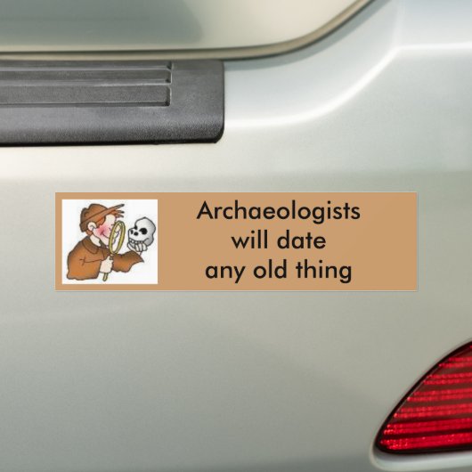 ARCHEOLOGISTEN BUMPERSTICKER (Op auto)