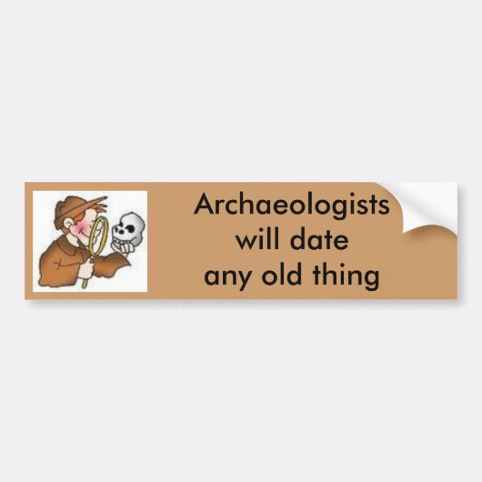 ARCHEOLOGISTEN BUMPERSTICKER (Voorkant)
