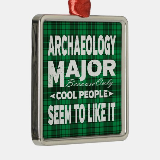 Archeology College Major Studenten Green Play Metalen Ornament (Rechts)