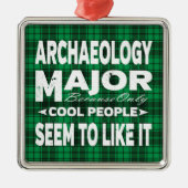 Archeology College Major Studenten Green Play Metalen Ornament (Voorkant)